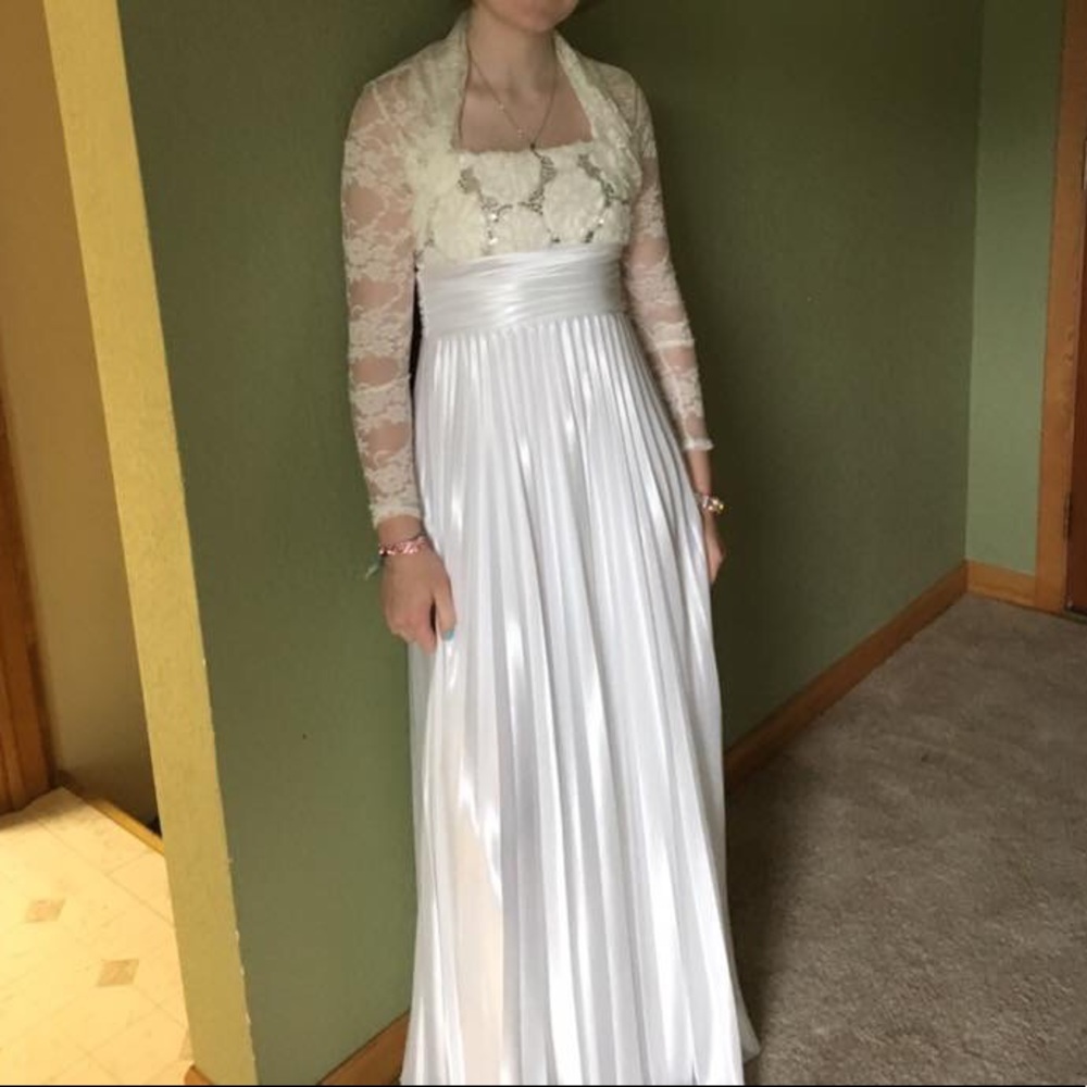White Prom dress